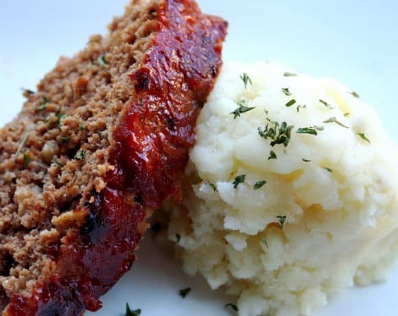 meatloaf and mashed potatoes