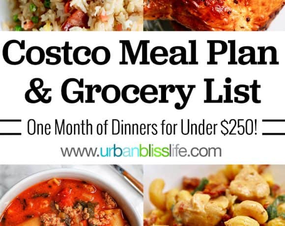 Costco Meal Plan and Grocery List