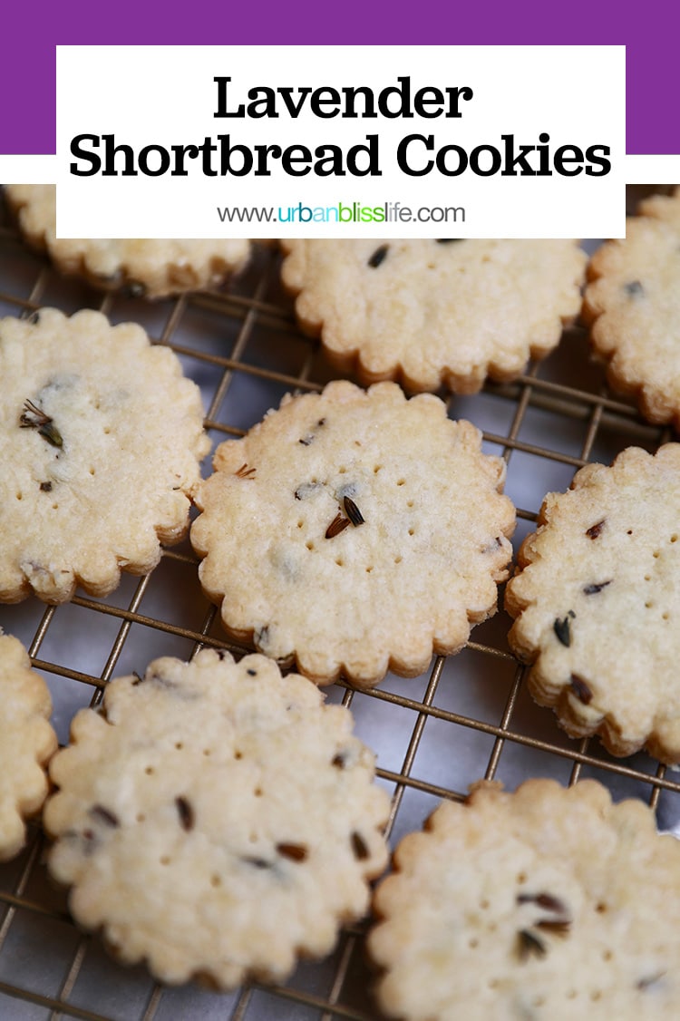 Lavender Shortbread Cookies