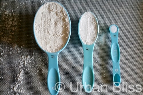 Lavender Shortbread Cookies - dry ingredients
