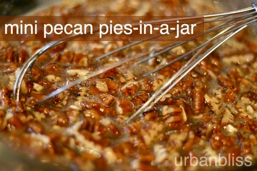 Mini Pies - pecan mix mini pies in a jar pecan pie recipes