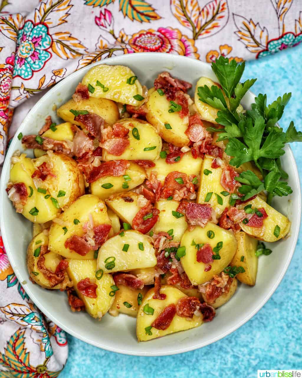 medium photo of baby potato salad with bacon