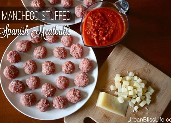 Manchego Stuffed Spanish Meatballs
