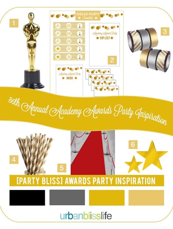 Academy Awards Party Style Inspiration Board