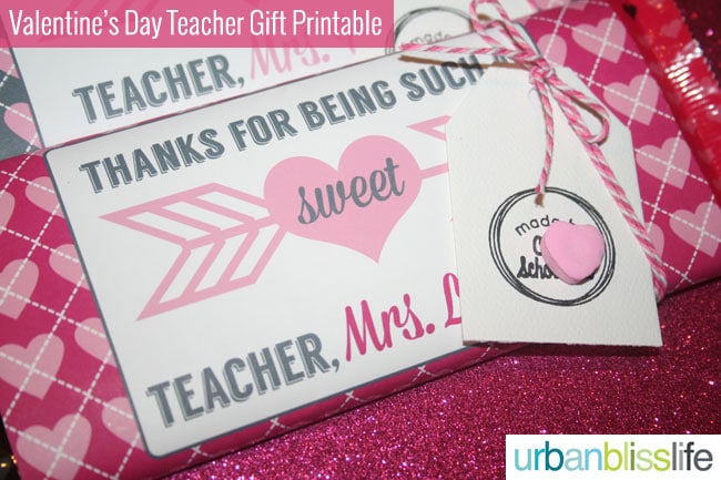 Valentines Day Teacher Gift Candy Bar Printable Set