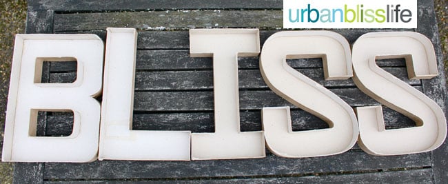 Easy DIY Marquee Letters
