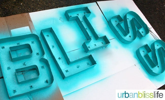 Easy DIY Marquee Letters