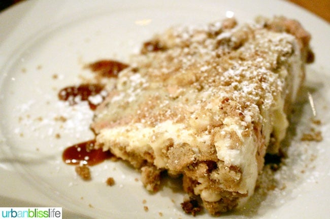 Acadia cajun restaurant Portland, Oregon banana cake