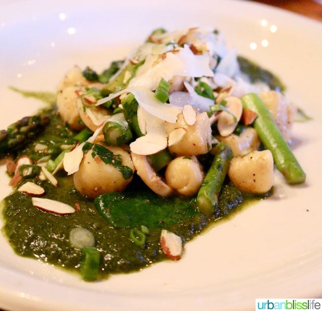 Acadia cajun restaurant Portland, Oregon gnocchi