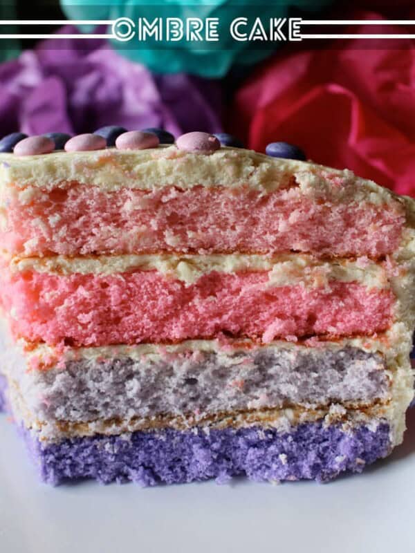 Pink Purple Ombre Cake