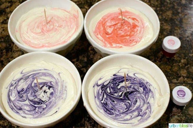Ombre Cake Batter