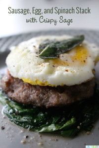 Grain-Free Gluten-Free Breakfast Sandwich with Sausage and Egg recipe on UrbanBlissLife.com