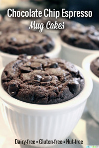 Dairy-Free, Gluten-Free Chocolate Chip Espresso Mug Cakes