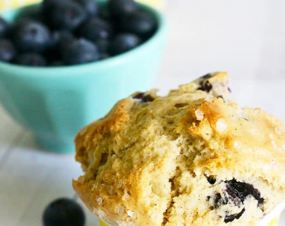 lemon blueberry muffins that are dairy-free