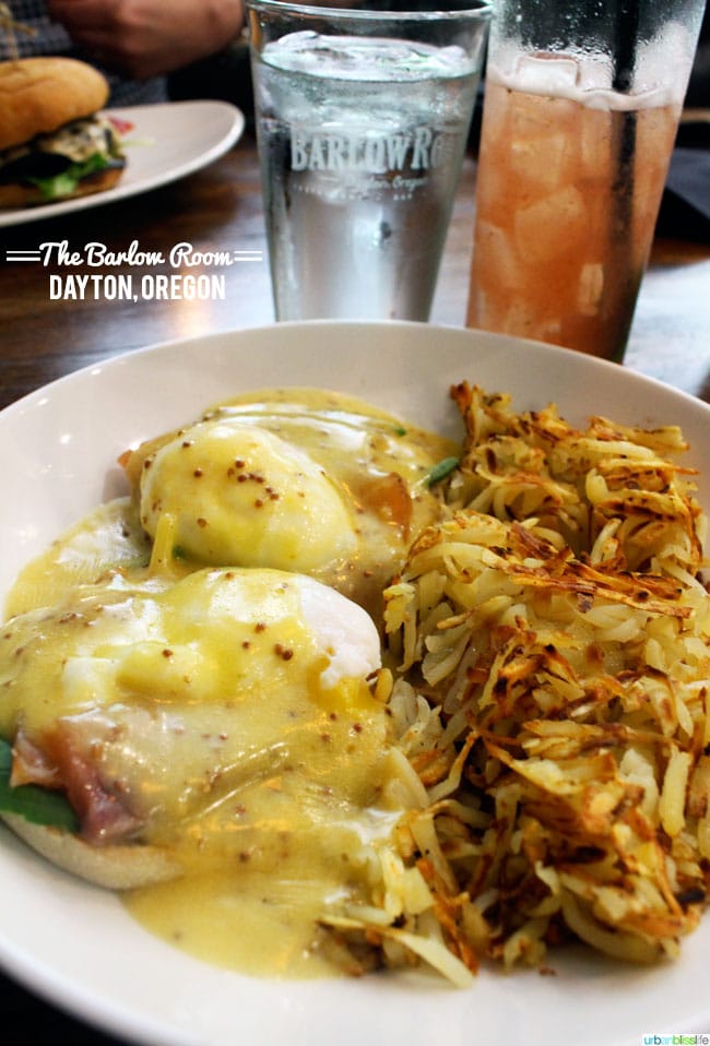 The Barlow Room restaurant, Dayton, Oregon