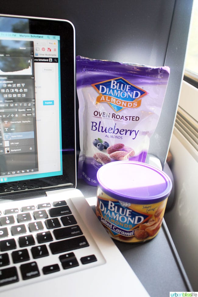 Blue Diamond Almonds Blueberry and Salted Caramel on UrbanBlissLife.com