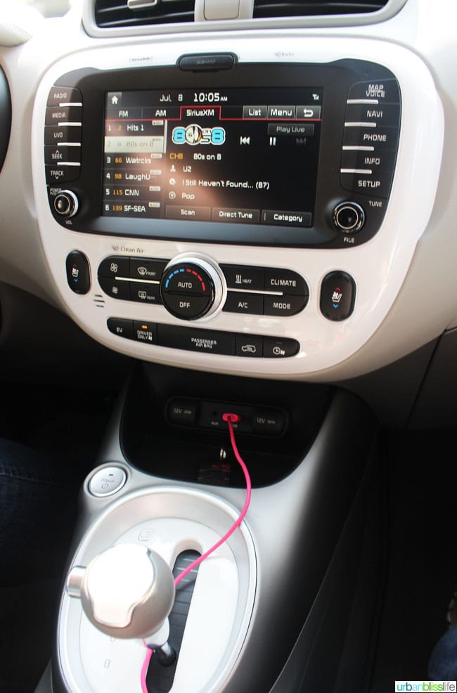 Kia Soul EV console