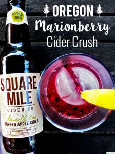 Oregon Marionberry Cider Crush cocktail recipe on UrbanBlissLife.com