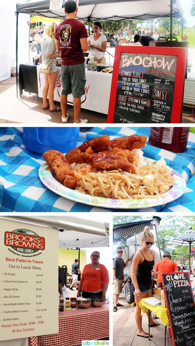 food cart at Caras Park in Missoula