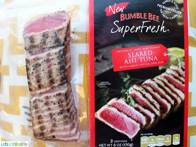 Bumblebee seared ahi tuna