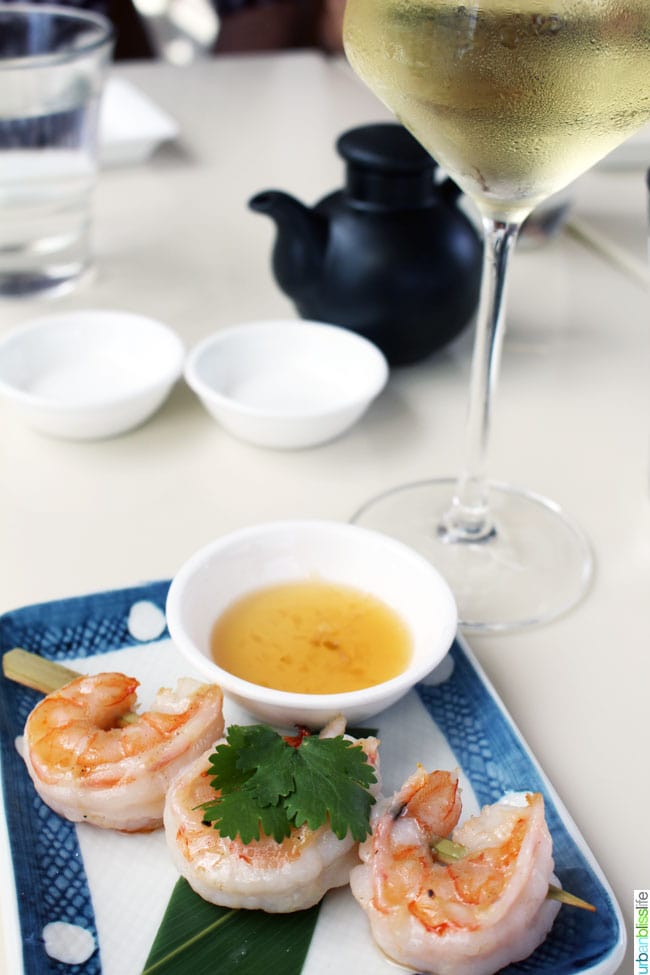 Departure Restaurant Portland grilled prawns