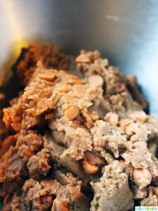 stir in butterscotch chips to biscotti batter