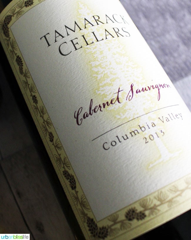 Top holiday wines: Tamarack Cellars Cabernet Sauvignonon UrbanBlissLife.com