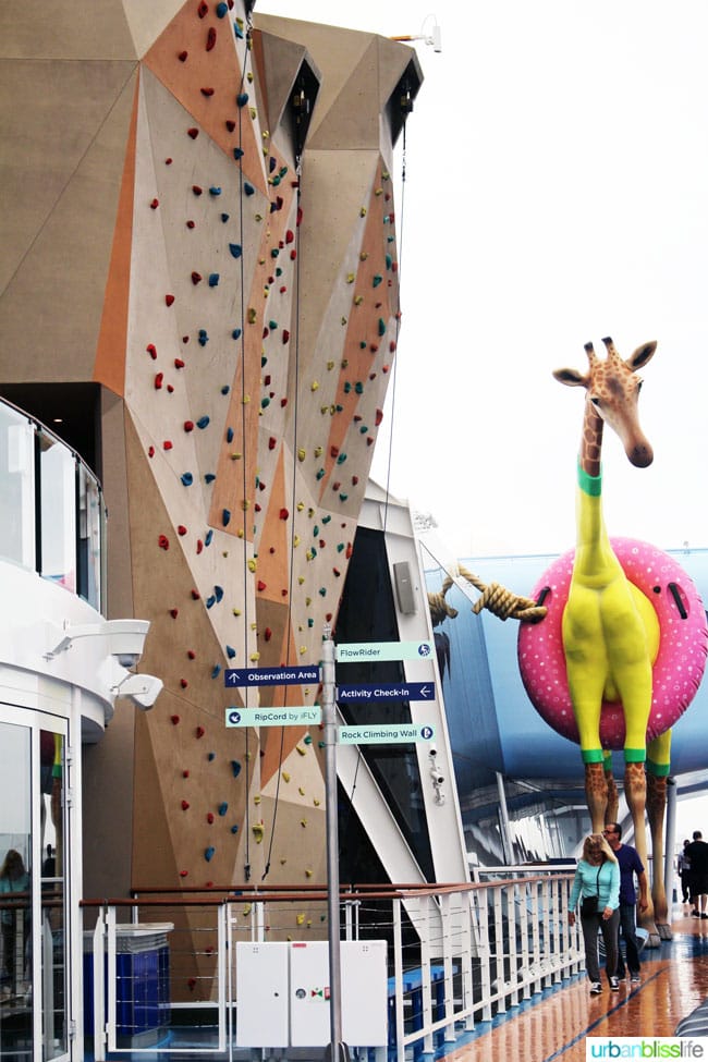 rock climbing Anthem of the Seas
