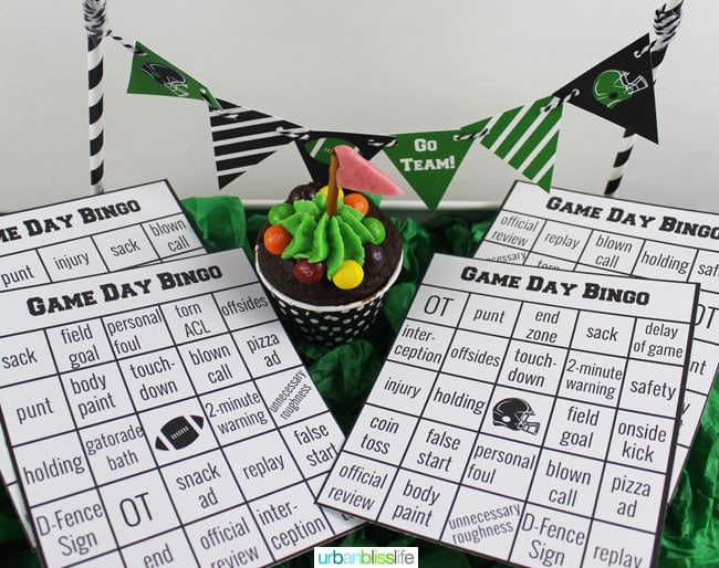 Game Day Party Printables on UrbanBlissLife.com