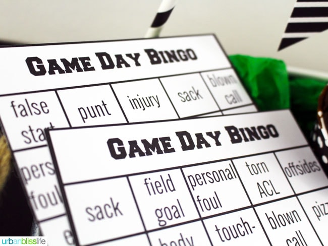 Game Day Party Printables on UrbanBlissLife.com