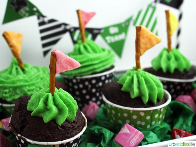 Creative Football Desserts: Starburst Pretzel Flag Game Day idea on UrbanBlissLife.com