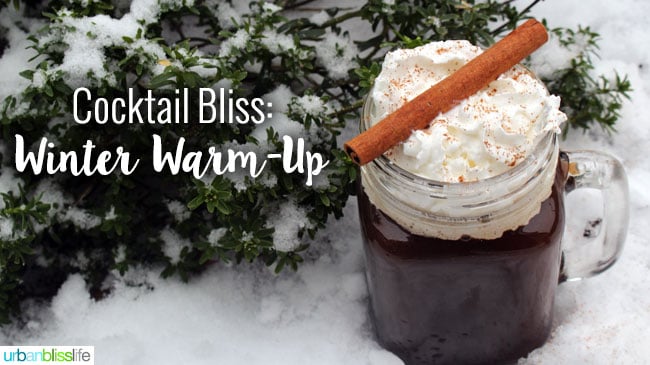 Winter Warm Up Whiskey Coffee Cocktail recipe on UrbanBlissLife.com
