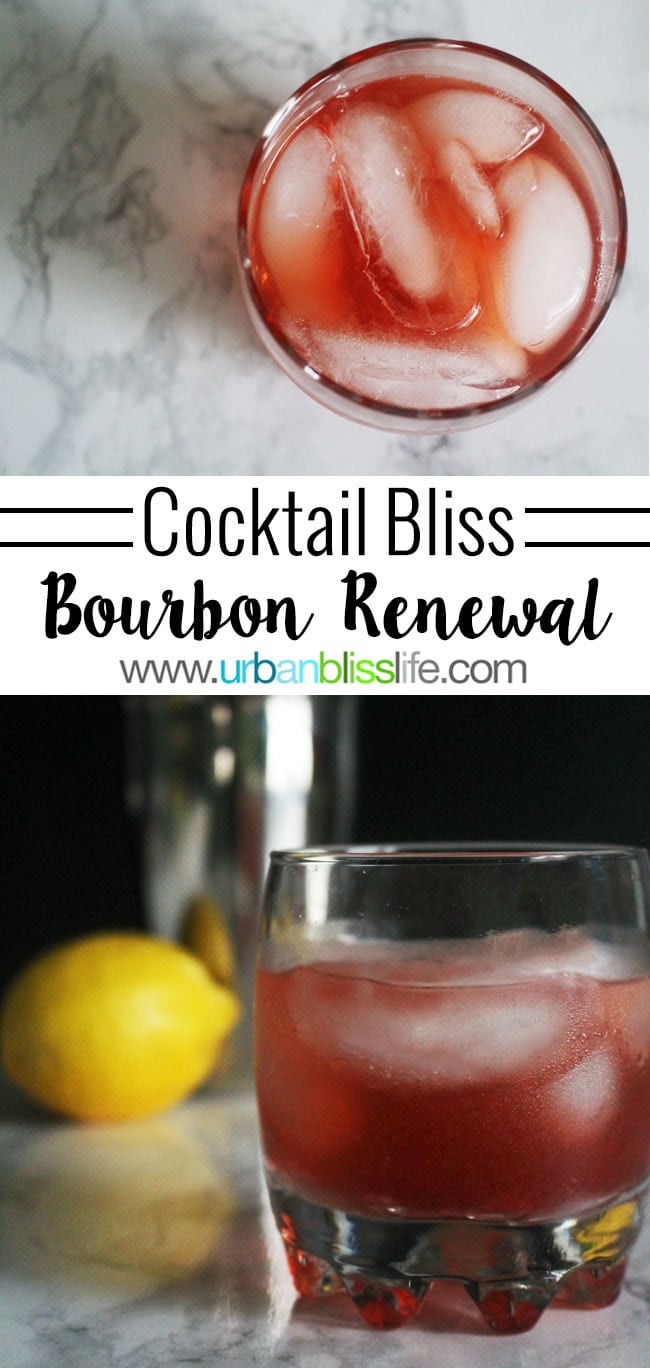 Bourbon Renewal cocktail recipe on UrbanBlissLife.com