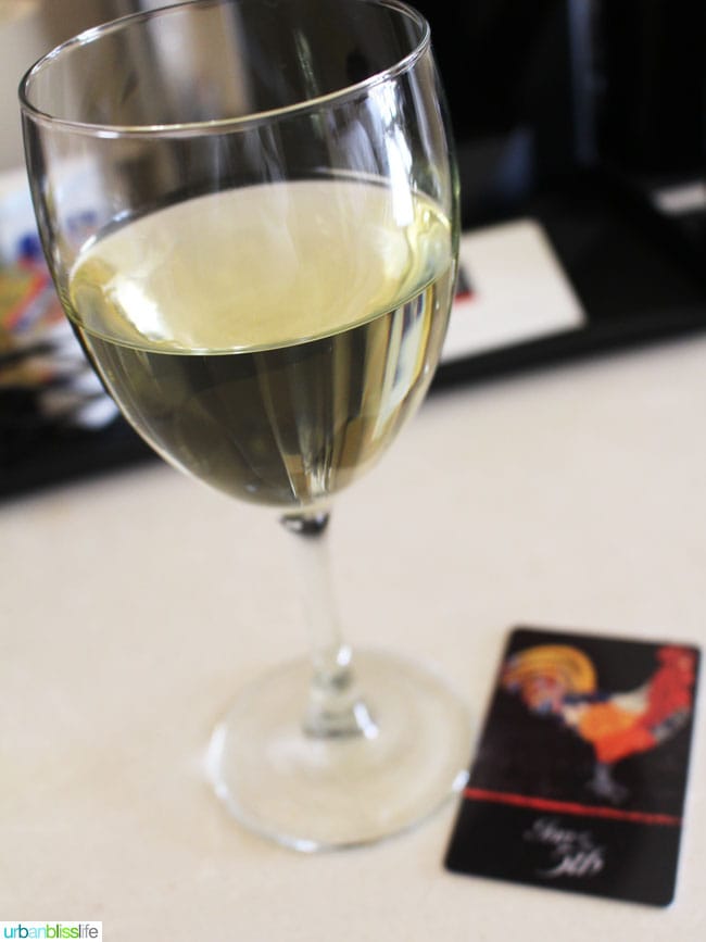 glass of white wine