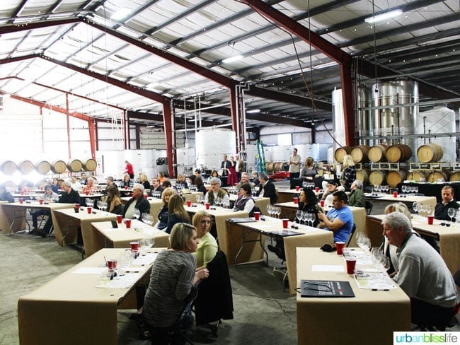 Riedel wine glass class at Dobbes Family Estate winery