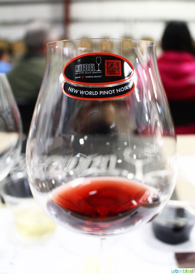 Riedel red wine glass