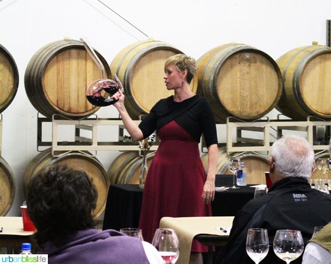 decanting wine