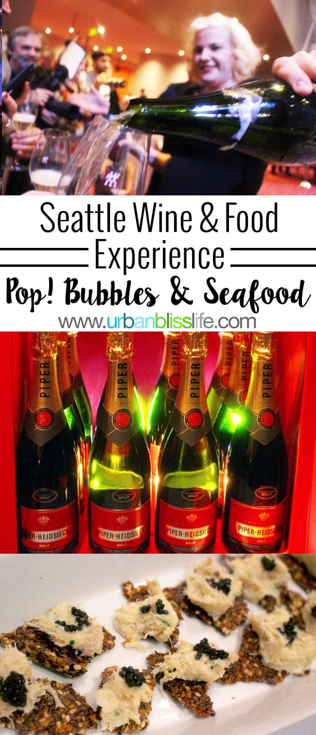Seattle Wine & Food Experience: POP! Bubbles & Seafood event, on UrbanBlissLife.com