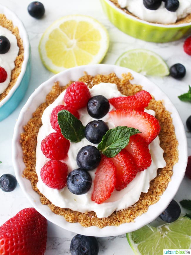 Easy Spring Mini Fruit Tarts recipe on UrbanBlissLife.com