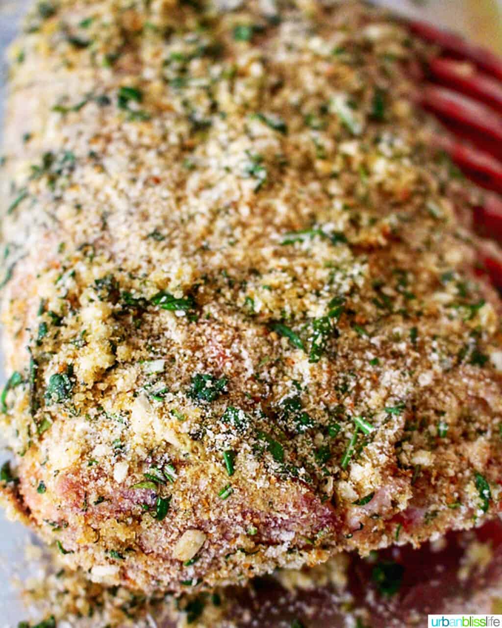 herb crusted rack of lamb