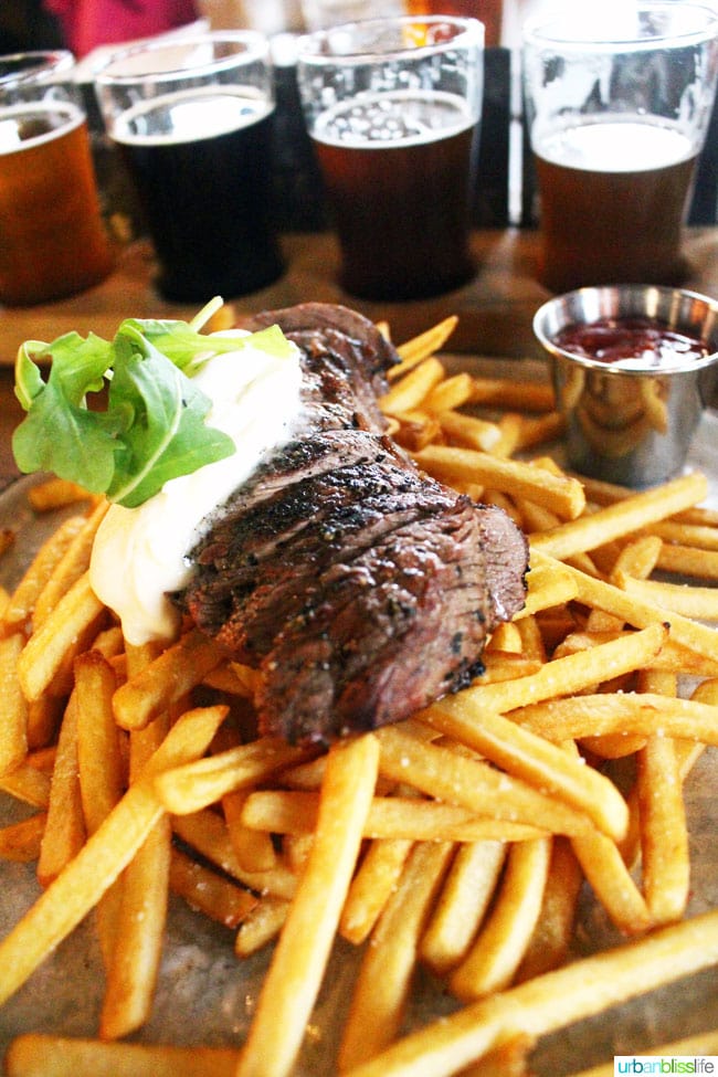 Big Rock Brewery steak frites