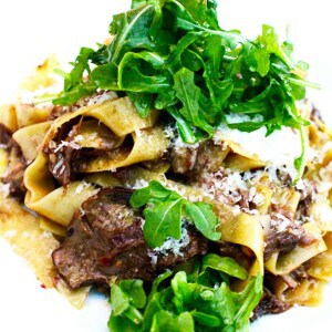 tagliatelle pasta with steak at at Cactus Club Cafe Coal Harbour Vancouver BC.