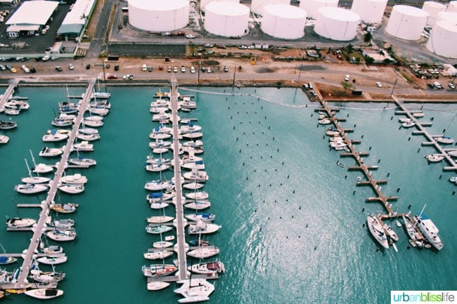 Oahu from a helicopter