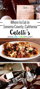 Catelli's restaurant in Sonoma County, California wine country, restaurant review on UrbanBlissLife.com