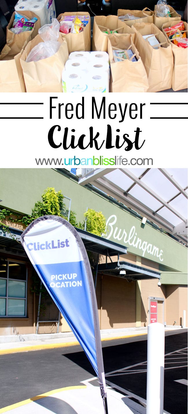 Fred Meyer Click List online grocery shopping details on UrbanBlissLife.com