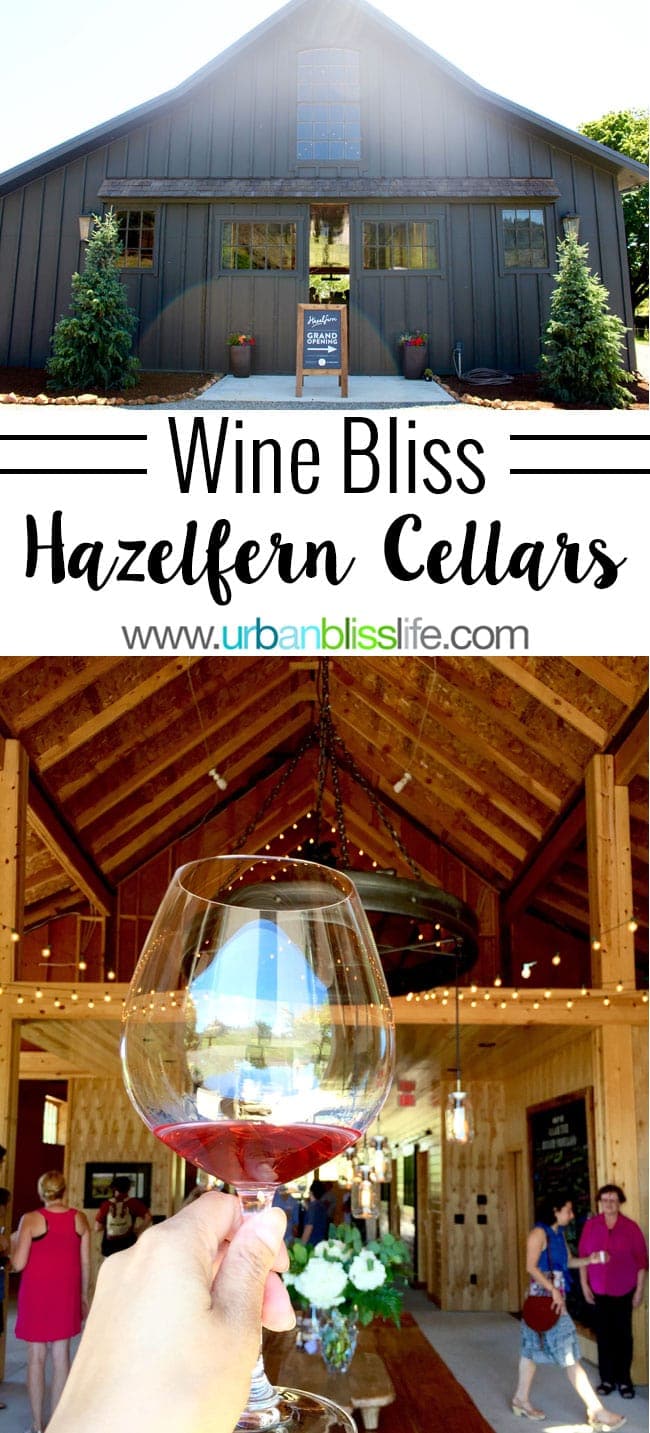 Hazelfern Cellars is a new, family-owned winery with amazing Syrah, Pinot Noir, and Rosรฉ in Oregon Wine Country - details on UrbanBlissLife.com