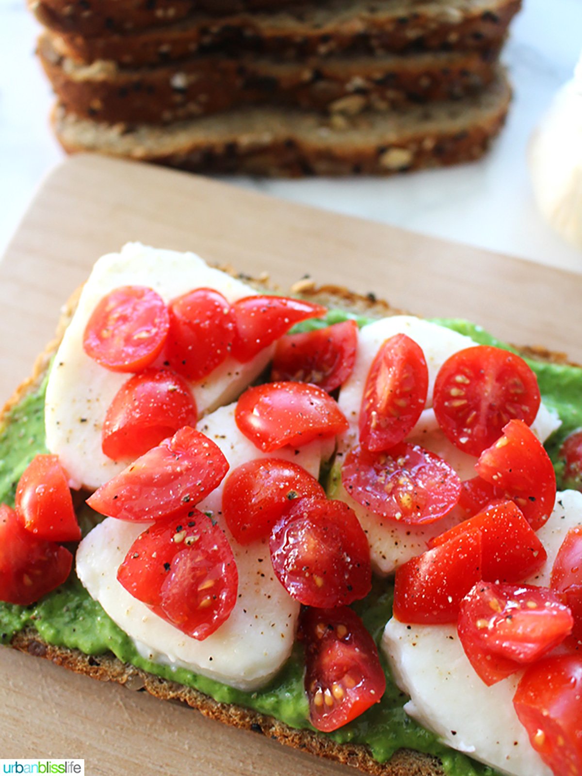 caprese tartines