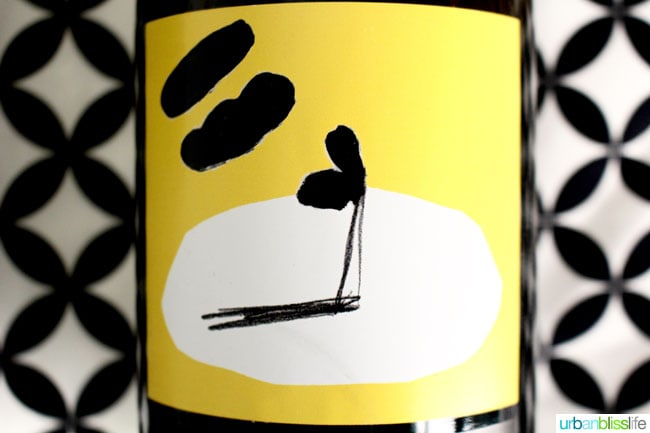 Art of Sparkling wine label by Lindsey Walker