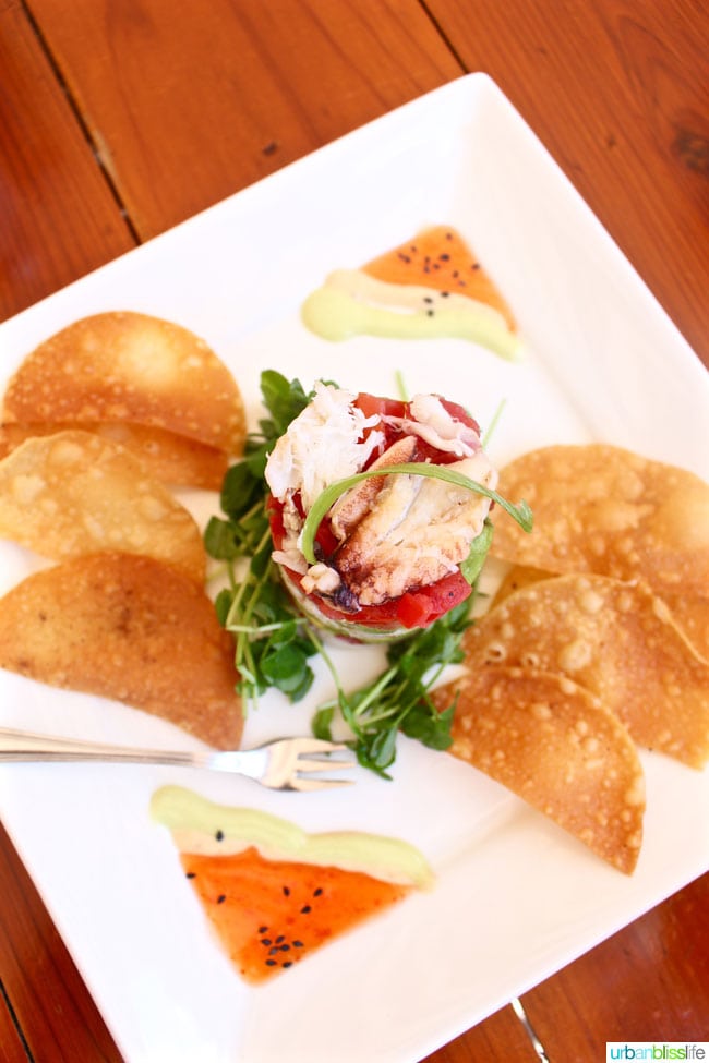 Royal Street Cafe dungeness crab tower