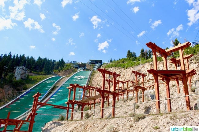 What to Do in Park City, Utah: Olympic Training, Zipline, Extreme Sports & more at Utah Olympic Park, on http://www.UrbanBlissLife.com